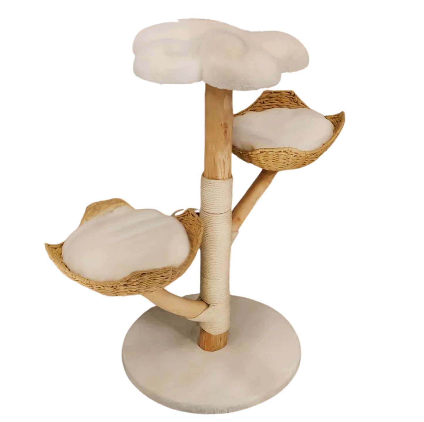 wooden cat tree