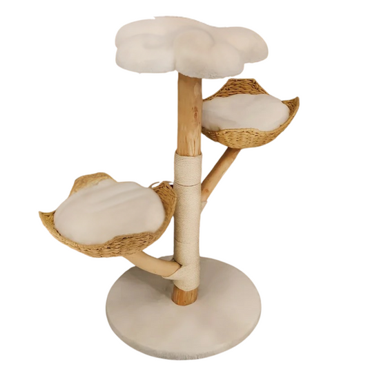 wooden cat tree