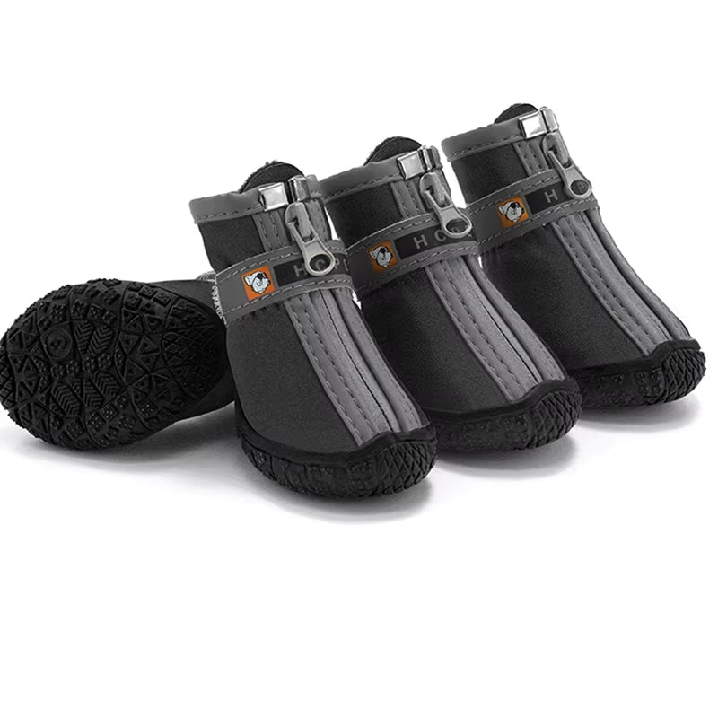 Dog Shoes Non-Slip Soles Thick Plush Protection Paw Pet Shoes Warm for Dog Non-Slip Dog Shoes Breathable Climbing Pets Booties