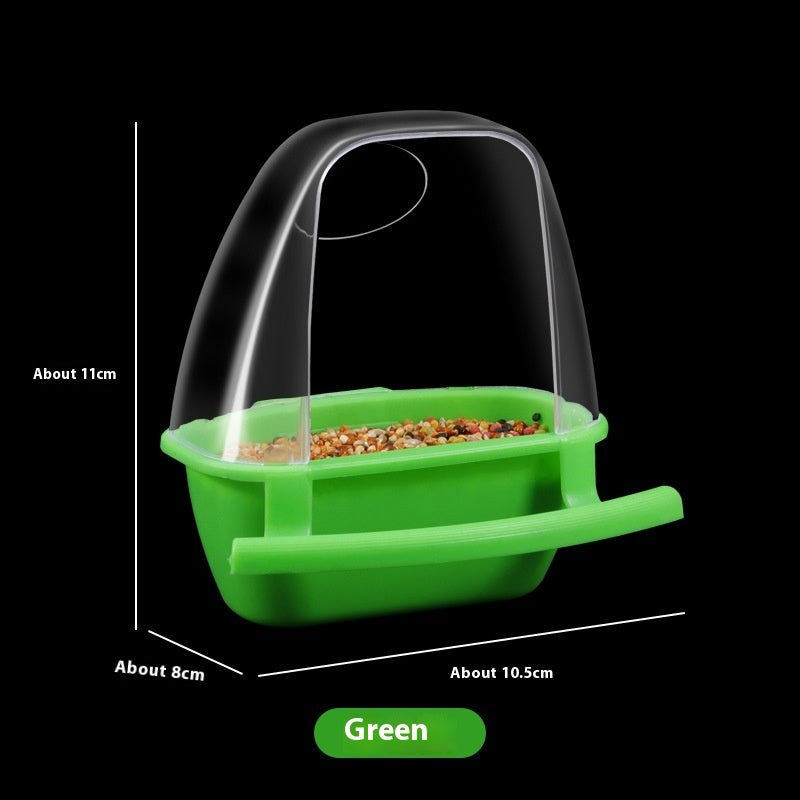 Parrot Bird Food Container Plastic Bird Feeder Outdoor