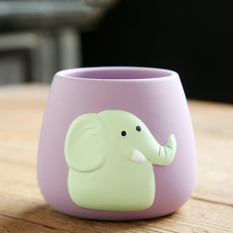 Cartoon Fleshy Flowerpot Ceramics Cute Animals