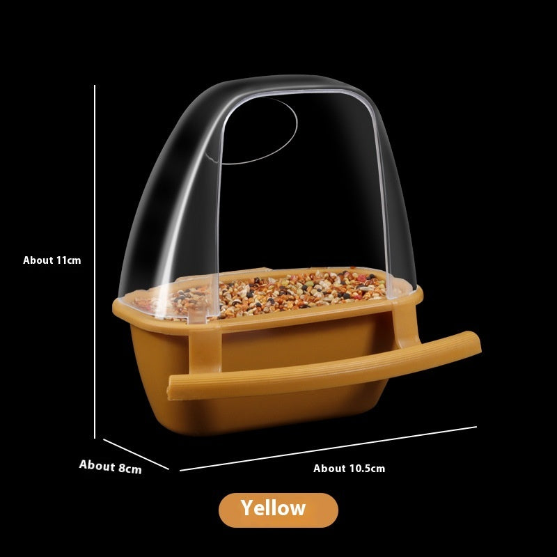 Parrot Bird Food Container Plastic Bird Feeder Outdoor