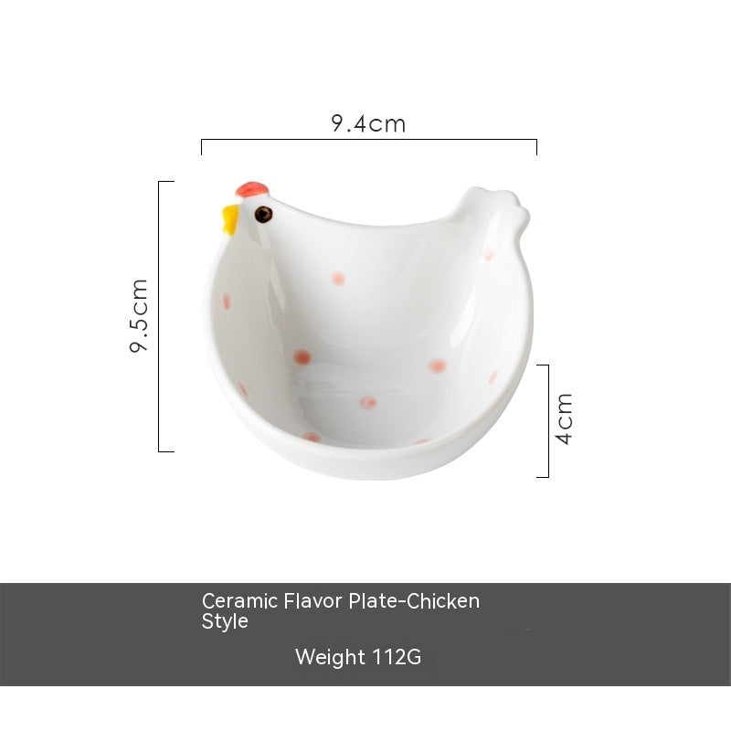 Home Creative Ceramic Plate Animals