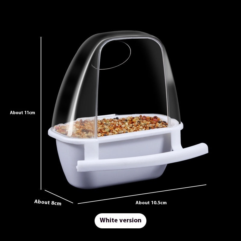 Parrot Bird Food Container Plastic Bird Feeder Outdoor