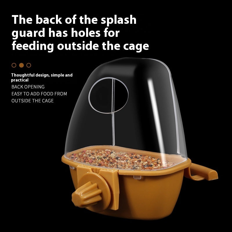 Parrot Bird Food Container Plastic Bird Feeder Outdoor