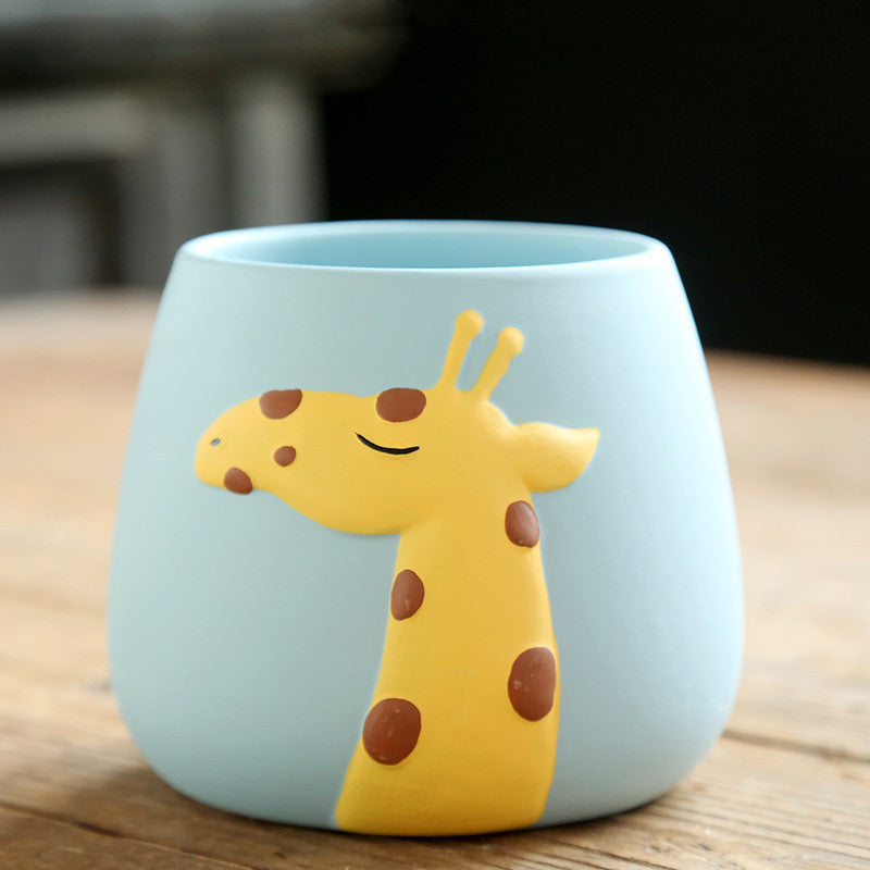 Cartoon Fleshy Flowerpot Ceramics Cute Animals