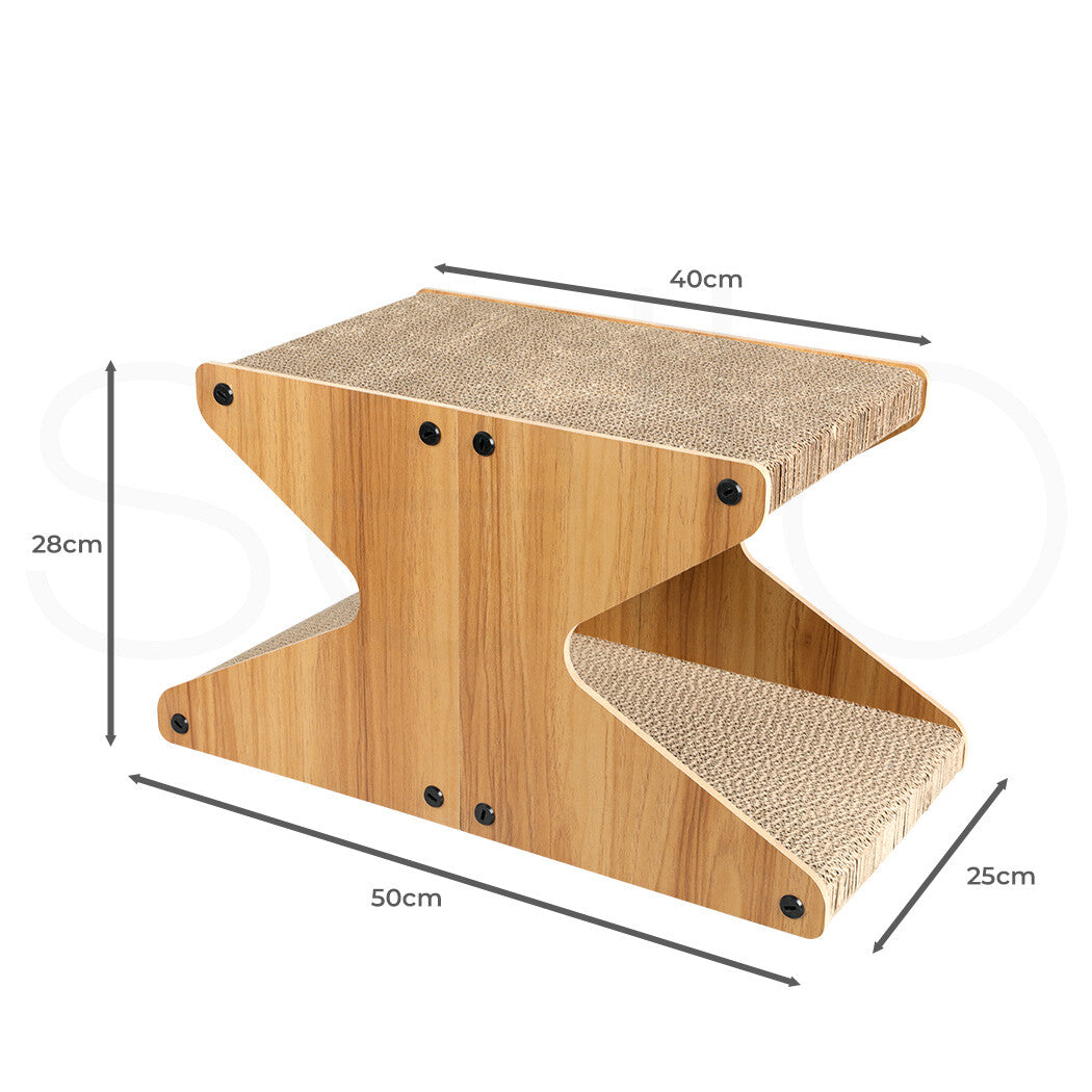 Pawz Cat Scratching Scratcher Board Cat Tree Pad Lounge Toy Corrugated Cardboard