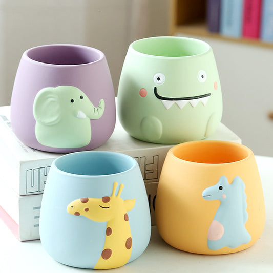 Cartoon Fleshy Flowerpot Ceramics Cute Animals